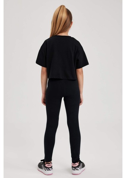 Kız Çocuk Siyah Uzun Boy Okul Taytı A6907A823AU fırsatları