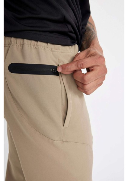 Fit Jogger Eşofman Altı Slim Fit Dar Kesim Dokuma Üç Cepli Fermuarlı Paça B2780AX24SM
