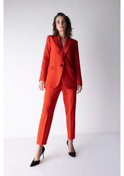 Slim Fit Yüksek Bel Standart Paça Pantolon W9757AZ23SM
