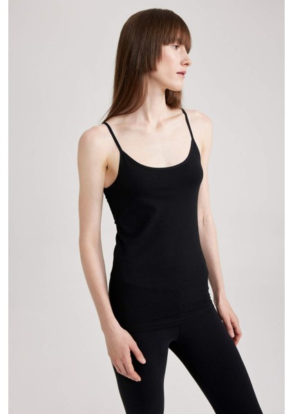 Fall in Love Pamuklu Askılı Siyah Atlet M6858AZ23AU modelleri