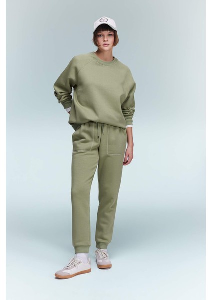 Beli Bağcıklı Cepli Regular Fit Jogger Eşofman Altı V2699AZ23WN