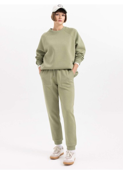 Beli Bağcıklı Cepli Regular Fit Jogger Eşofman Altı V2699AZ23WN