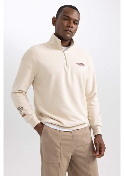 Comfort Fit Dik Yaka Sweatshirt A5800AX23AU