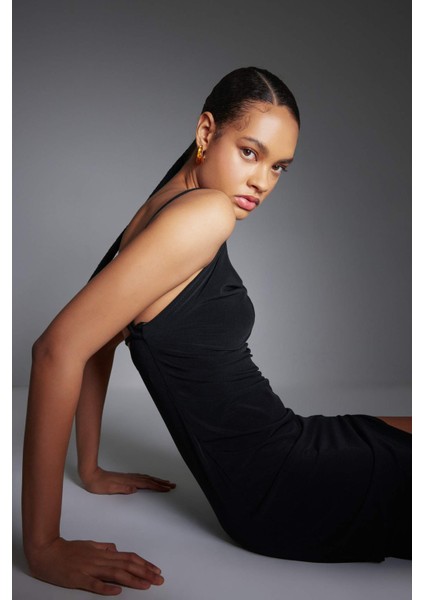 Kadın Halka Gold Küpe B7827AXNS