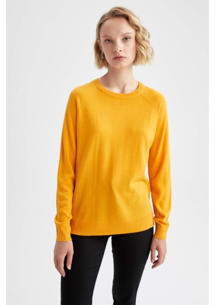 Relax Fit Bisiklet Yaka Basic Kazak I6913AZ22WN modelleri