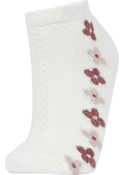 Kadın 3'lü Pamuklu Patik Çorap W9172AZNS fırsatları