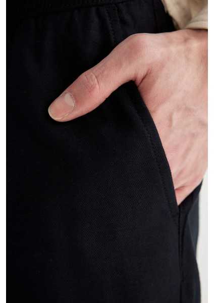 Yazlık Jogger Pantolon Basic Düz Cepli Dar Paça B4091AX24SP