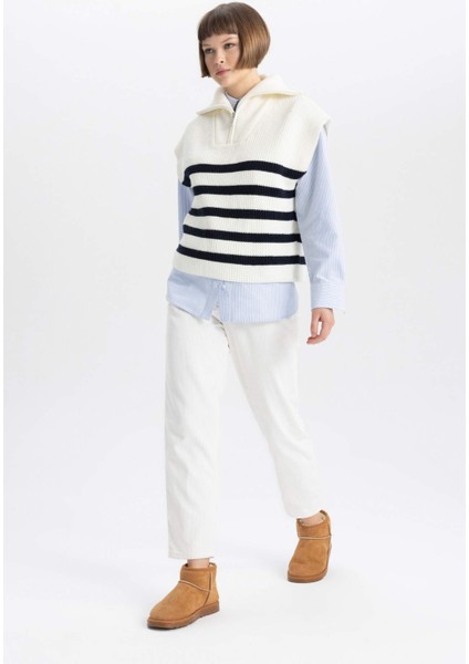 Paperbag Kadife Pantolon Yüksek Lastikli Bel Fitilli Z2509AZ23WN modelleri