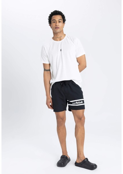 Fit Baskılı Kısa Boy Deniz Şortu B5990AX24HS