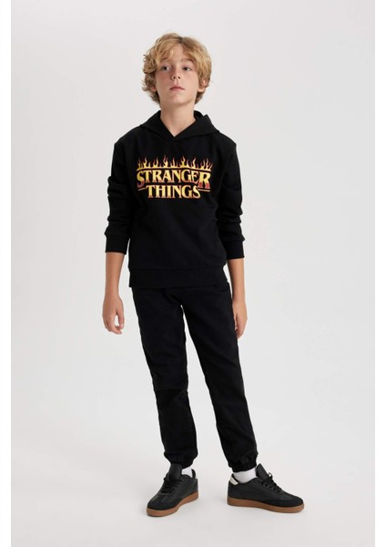 Erkek Çocuk Stranger Things Kapüşonlu Sweatshirt B2458A823WN fiyatları