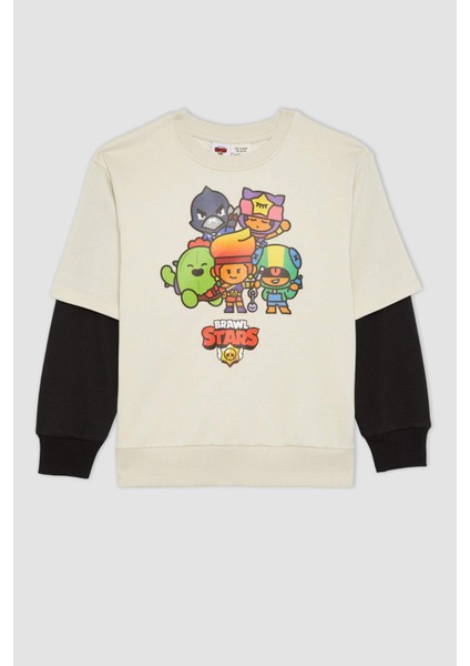 Erkek Çocuk Brawl Stars Bisiklet Yaka Sweatshirt B2213A823WN indirimleri