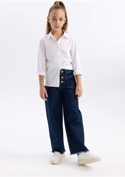 Kız Çocuk Wide Leg Geniş Paça Pantolon B3425A823WN
