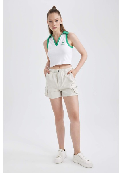 Coool Regular Fit Normal Bel Gabardin %100 Pamuk Şort A3688AX23SM