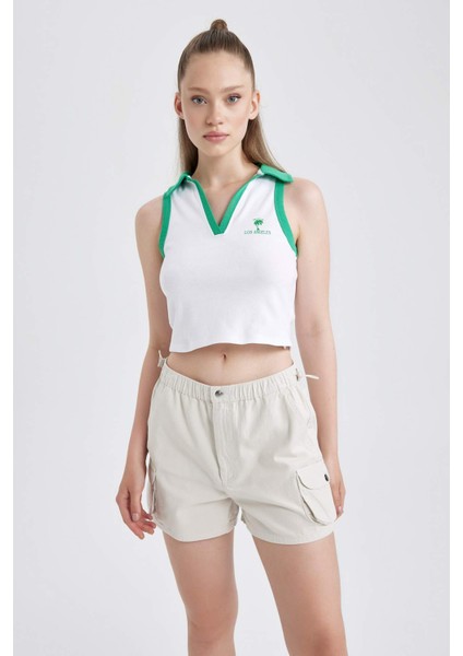 Coool Regular Fit Normal Bel Gabardin %100 Pamuk Şort A3688AX23SM