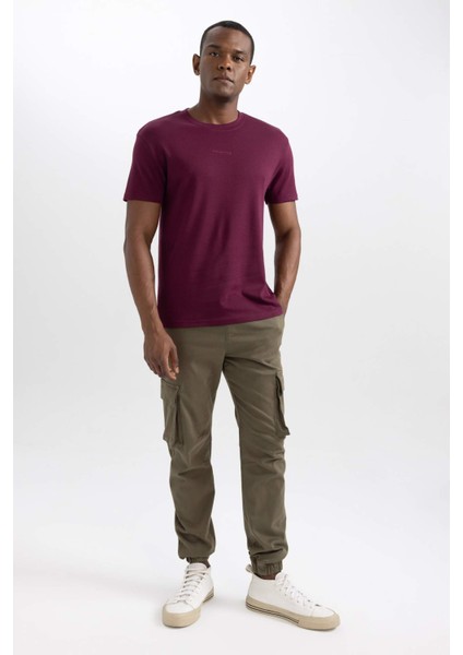 Regular Fit Bisiklet Yaka Baskılı Kısa Kollu Ağır Kumaş Tişört A6395AX23AU fiyatları