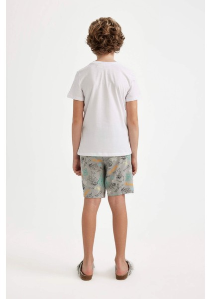 Erkek Çocuk Looney Tunes Pijama Takımı Kısa Kollu Üst Şort A2374A824SM
