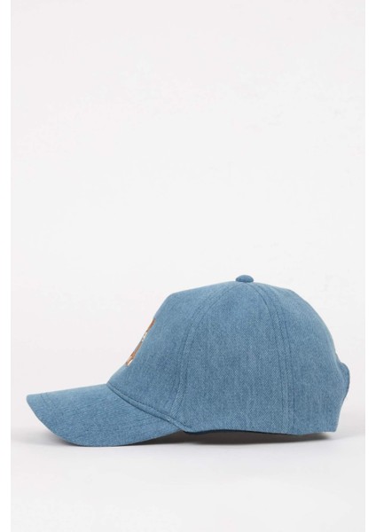 Kız Çocuk Nakışlı Jean Cap Şapka C8129A824SM