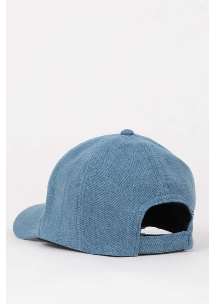 Kız Çocuk Nakışlı Jean Cap Şapka C8129A824SM