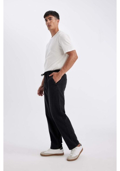 Wide Leg Fit Geniş Kalıp Normal Bel Geniş Paça Yazlık Jean Pantolon C2044AX24SM