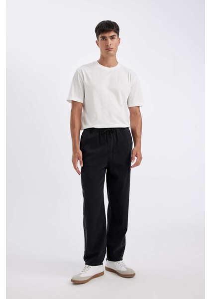 Wide Leg Fit Geniş Kalıp Normal Bel Geniş Paça Yazlık Jean Pantolon C2044AX24SM