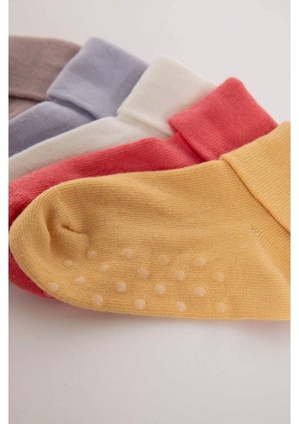 Kız Bebek Dikişsiz 5'li Pamuklu Uzun Çorap C4291A5NS modelleri