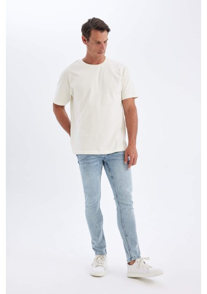 Carlo Skinny Fit Ekstra Dar Kalıp Normal Bel Ekstra Dar Paça Jean Pantolon D1821AX24SM