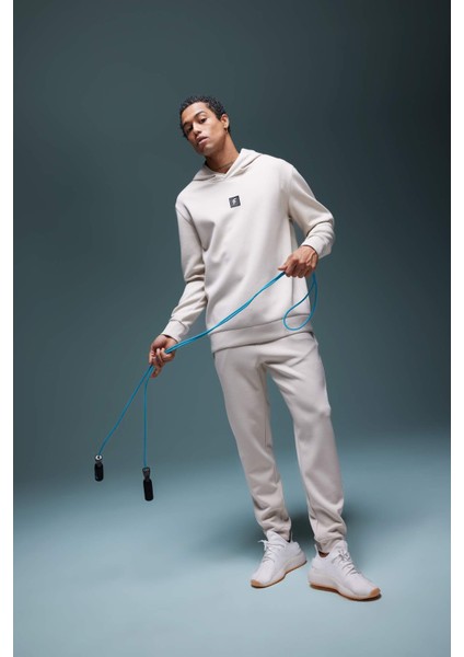 Fit Jogger Eşofman Altı Slim Fit Dar Kesim Çift Cepli Beli Bağcıklı Lastikli Paça Skuba Dalgıç Kumaş B9436AX24SP