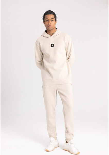 Fit Jogger Eşofman Altı Slim Fit Dar Kesim Çift Cepli Beli Bağcıklı Lastikli Paça Skuba Dalgıç Kumaş B9436AX24SP