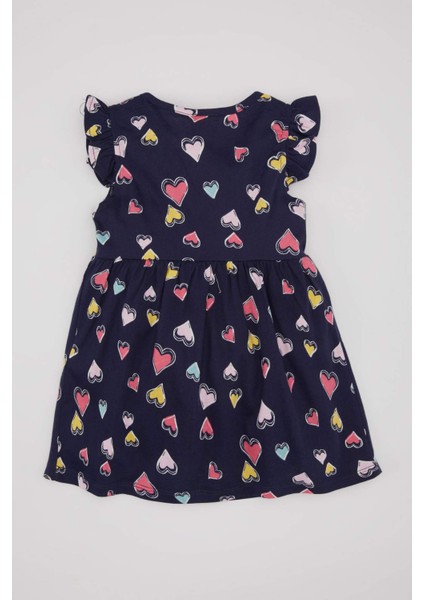 Kız Bebek Desenli Kolsuz Elbise A0136A524SM