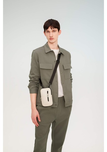 Erkek Suni Deri Telefon Çantası C2437AXNS