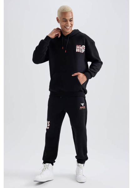 Fit NBA Chicago Bulls Boxy Fit Kapüşonlu Kalın Sweatshirt A7271AX23AU fiyatları