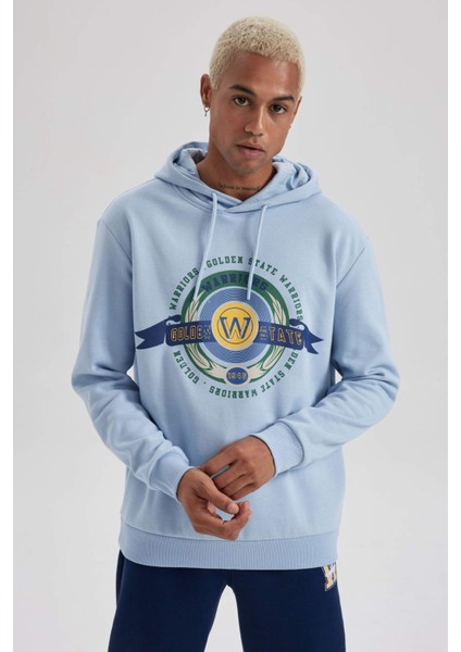 Fit NBA Golden State Warriors Standart Fit Kapüşonlu Sweatshirt A9839AX23WN modelleri