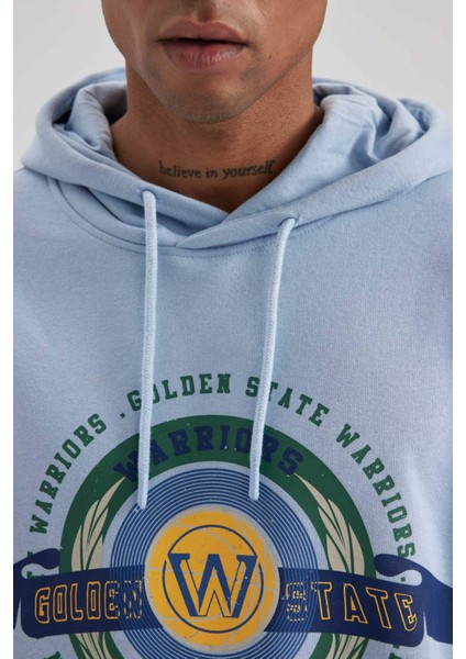 Fit NBA Golden State Warriors Standart Fit Kapüşonlu Sweatshirt A9839AX23WN indirimleri