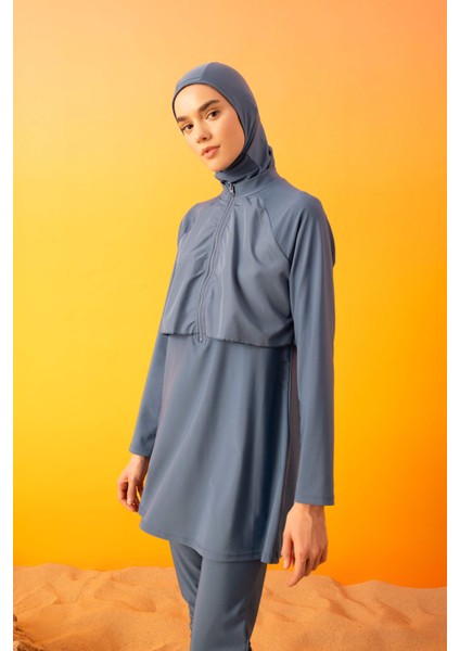 Regular Fit 4'lü Basic Burkini Tesettür Mayo Takım B5232AX24SM