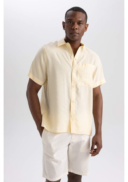 Relax Fit Poplin Kısa Kollu Gömlek B3002AX23HS modelleri