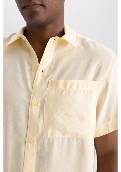 Relax Fit Poplin Kısa Kollu Gömlek B3002AX23HS indirimleri