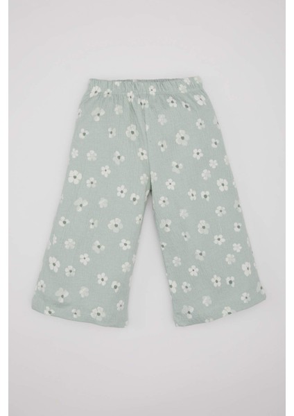 Kız Bebek Çiçekli Uzun Kollu Tişört Pantolon Saç Bandı 3'lü Takım C2154A524SP fiyatları