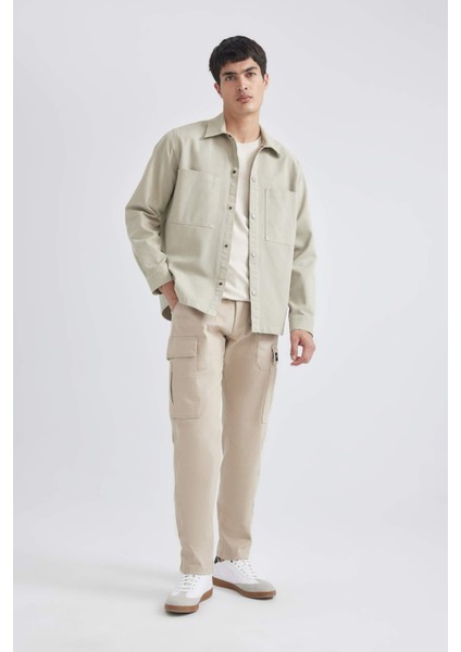 Relax Fit Polo Yaka Gömlek Ceket B4523AX24SP fiyatları