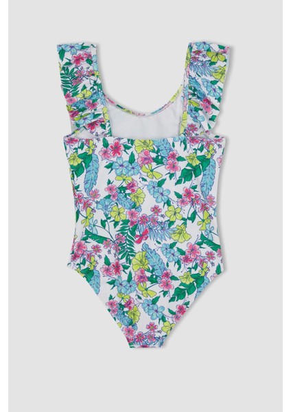 Kız Çocuk Çiçek Desenli Mayo Z3602A623HS fiyatları