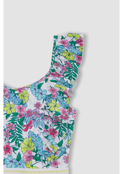 Kız Çocuk Çiçek Desenli Mayo Z3602A623HS modelleri