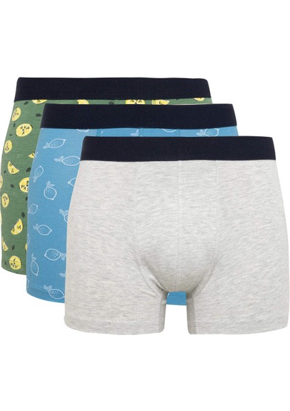 Regular Fit 3'lü Boxer B7184AX24SM