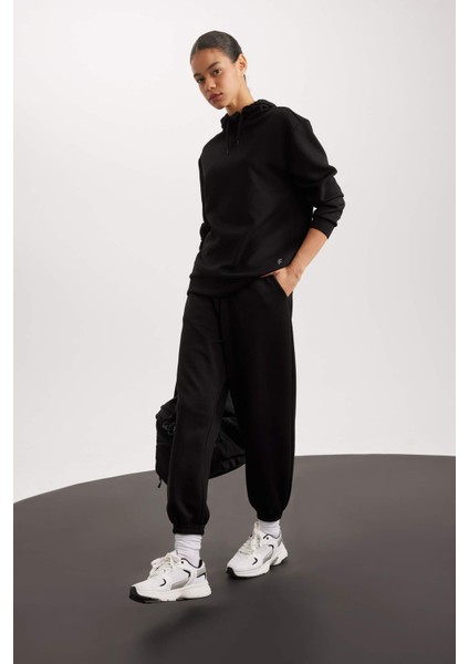 Fit Oversize Geniş Kalıp Eşofman Altı Çift Cepli Jogger Paça Standart Boy Skuba Dalgıç Kumaş Z6694AZ24SP