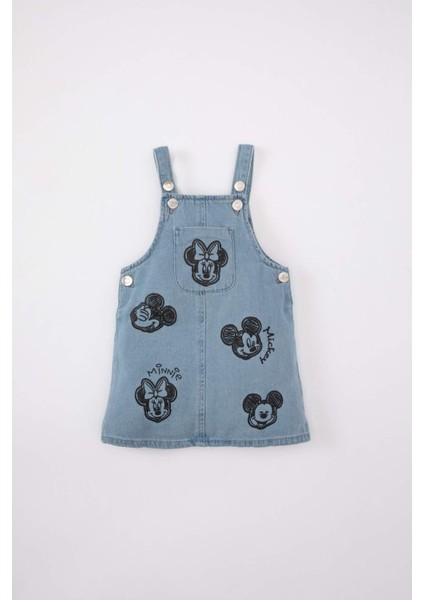 Kız Bebek Disney Mickey & Minnie Jean Salopet Elbise B8184A524SP
