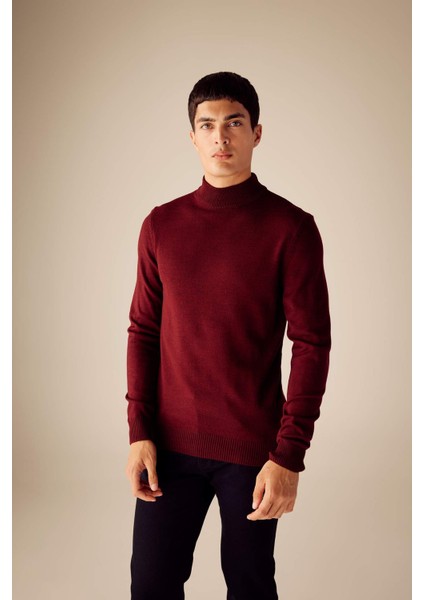 Slim Fit Balıkçı Yaka Kazak R1127AZ23WN