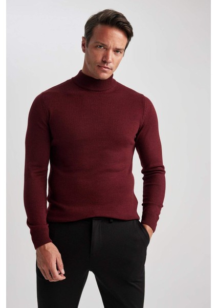 Slim Fit Balıkçı Yaka Kazak R1127AZ23WN fırsatları