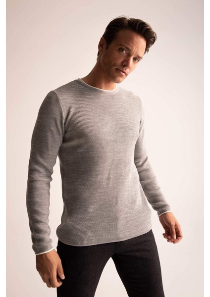 Regular Fit Bisiklet Yaka Triko Kazak R8707AZ22WN