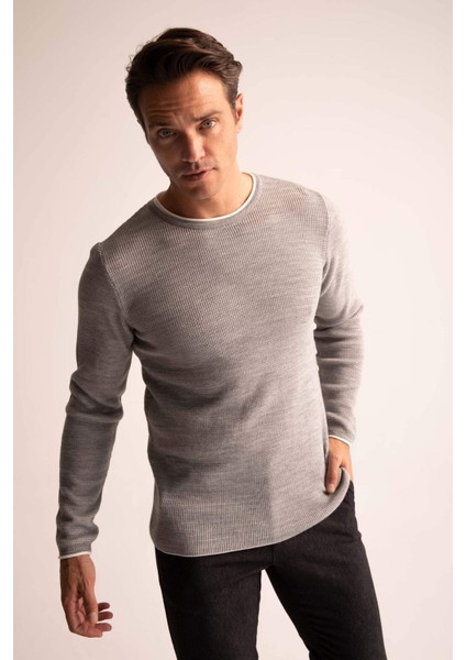 Regular Fit Bisiklet Yaka Triko Kazak R8707AZ22WN modelleri