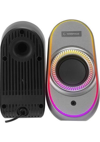 Rms-X3 2.0 6W Bluetooth Özellikli Siyah Multimedia Rgb Işıklı Gaming USB Speaker