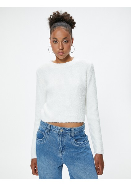 Bisiklet Yaka Triko Kazak Yumuşak Dokulu Uzun Kollu modelleri