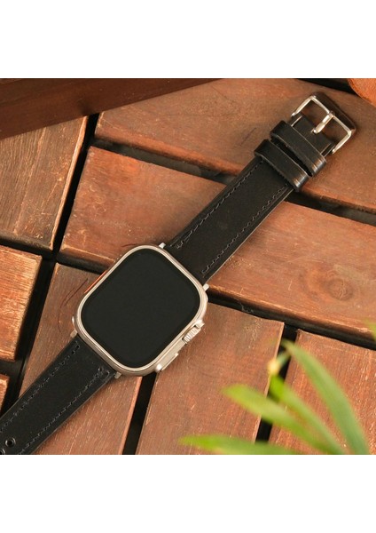 Apple Watch Siyah Deri Kordon 38MM 40MM 41MM 3 4 5 6 7 Se 8 9 Uyumlu Hakiki Deri Kayış fırsatları